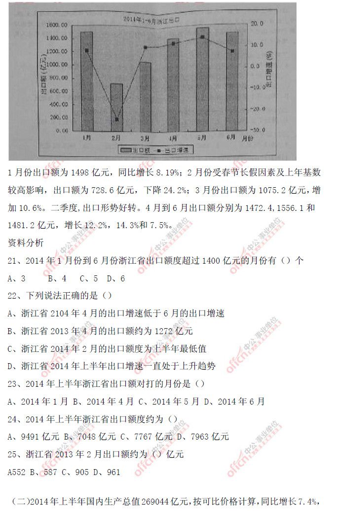 事业单位考试真题分析，以某年某月考试为例的探讨与解析