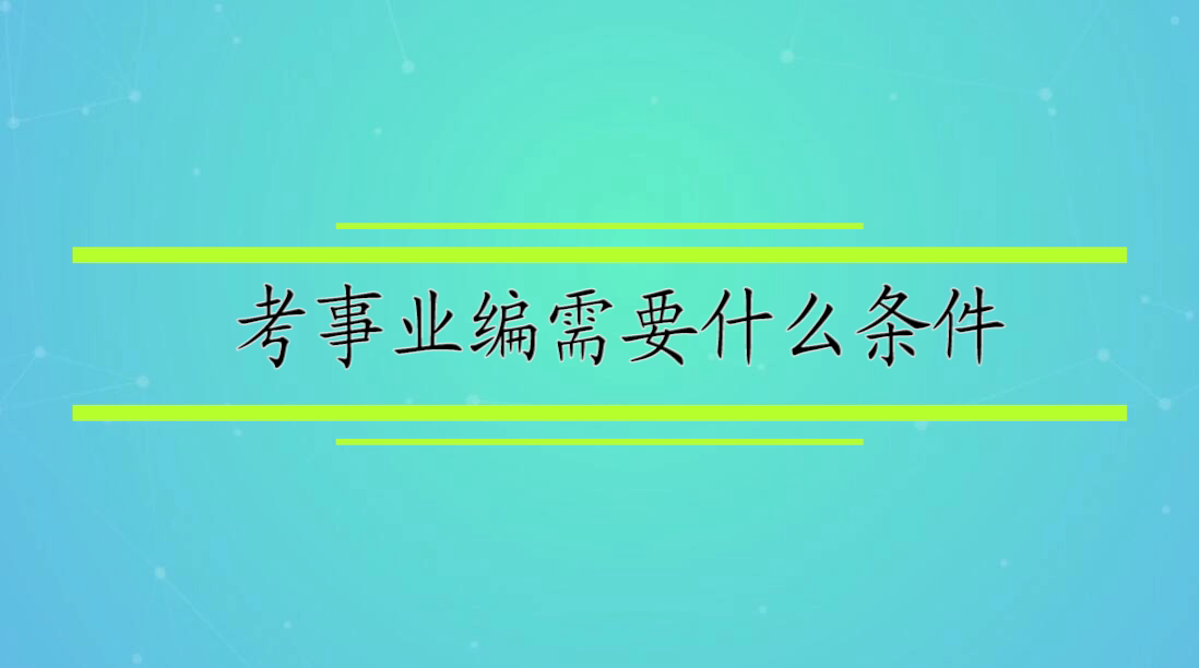 事业编报名条件的深度解读与分析