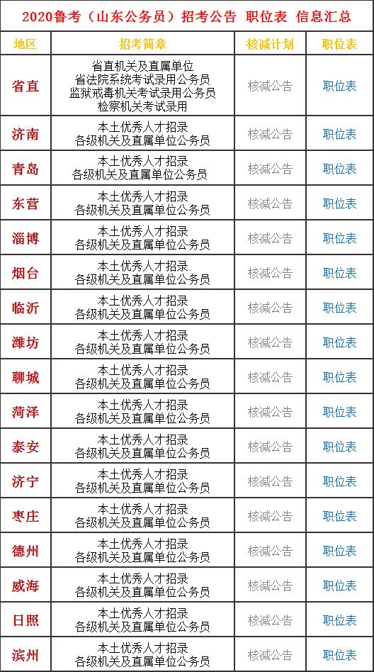 山东公务员报考条件专业对照表全面解析