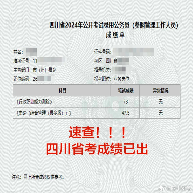 四川省考成绩揭晓，探寻背后的努力与机遇