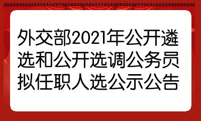 公务员外交岗位，职责、挑战全解析