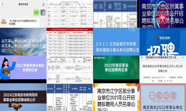 南京事业单位招聘2021岗位表全面解析